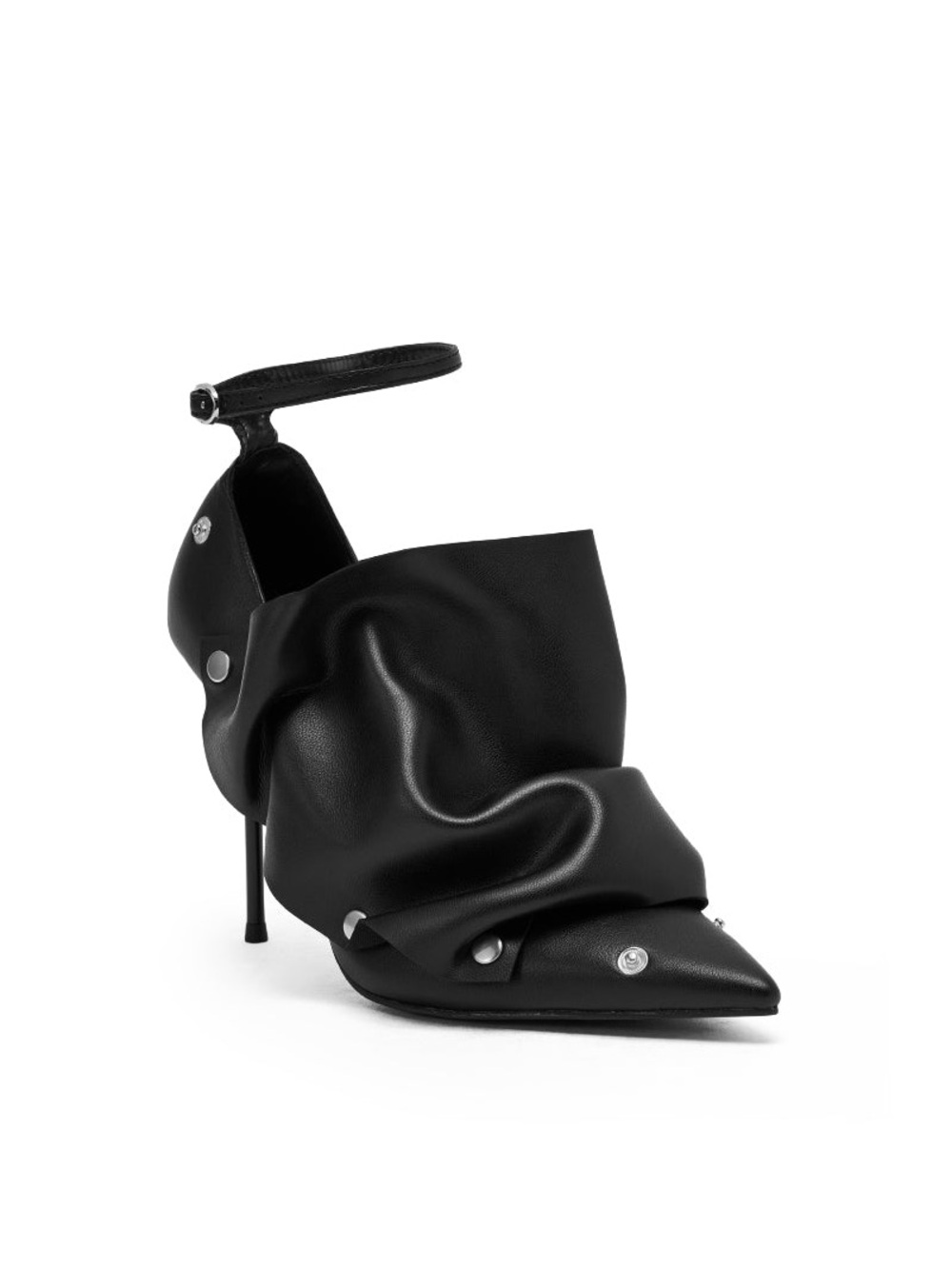 AZALEA WANG SILVER HARDWARE STILETTO PUMP - BLACK VARIOUS SIZES (NEW WITH TAGS)
